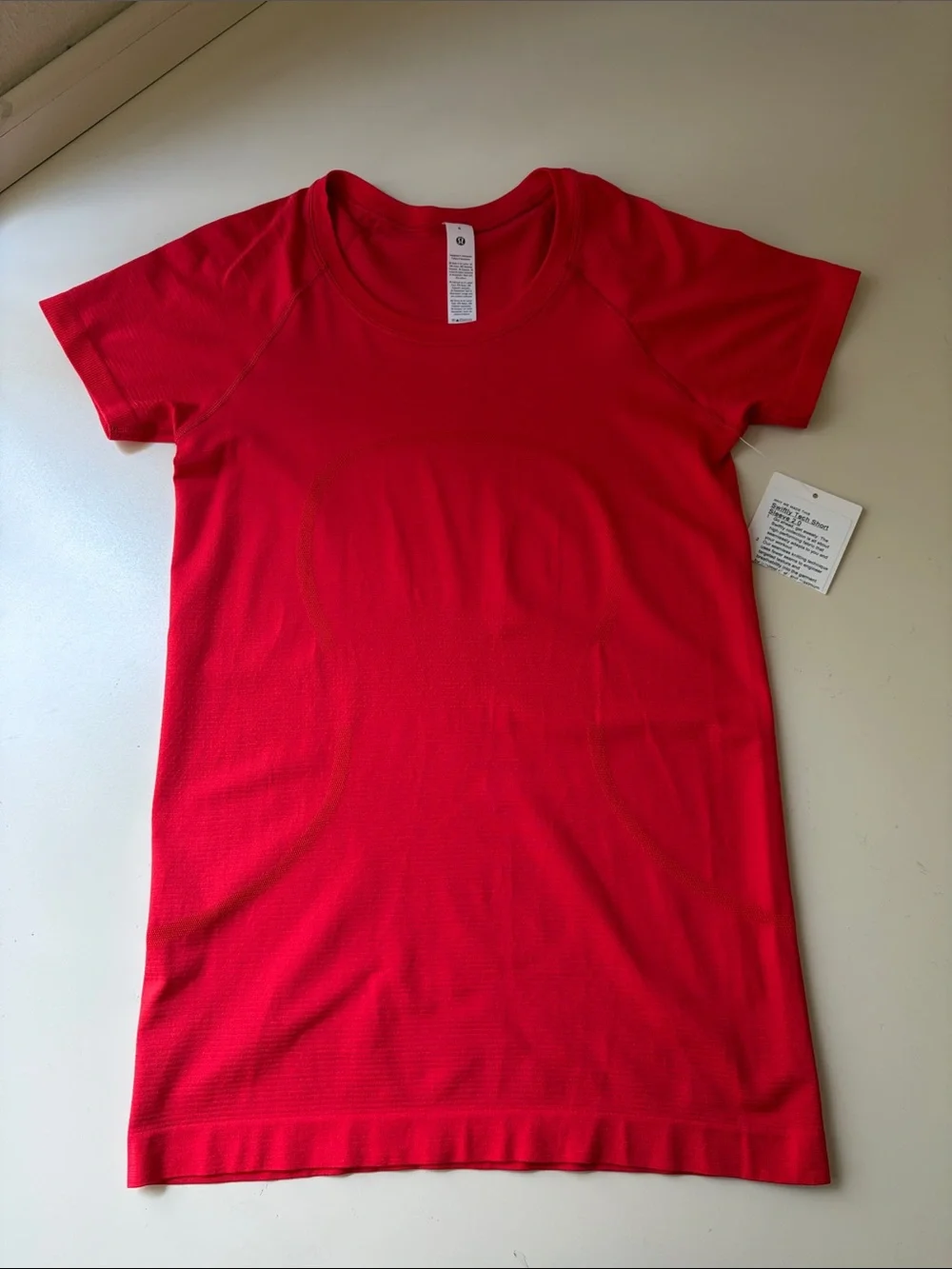 Lululemon Red Swiftly Short Sleeve Tee